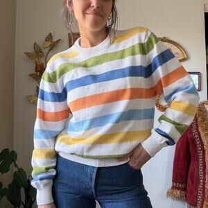 Brooks Brothers Striped Cotton Sweater